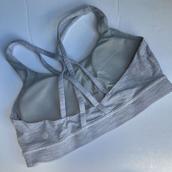 Lululemon Energy Bra in Wee Are From Space Ice Grey Alpine White Size 10 - Picture 8 of 9